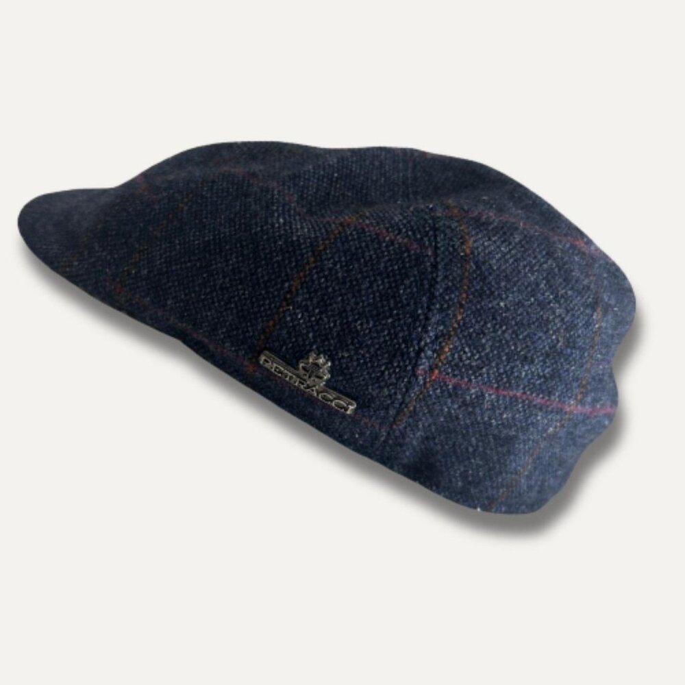Petracci Wool Flat Cap – Quilted Lining – Size L